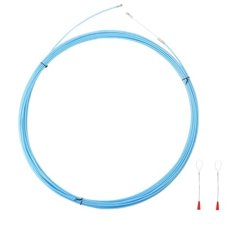 Outdoor Extension Electrical Wire Fish Tape Lead Device 5 Meter 25 Meter Cable Wire Puller Cable Puller Construction Electrician Hand Tools Solar sheathed(Color:Sky Blue,Size:5meter)