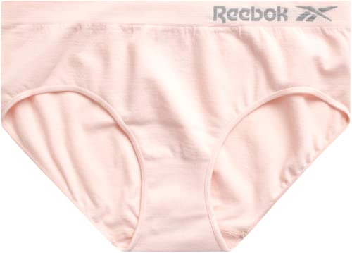 Reebok Girls Underwear - 6 Pack Breathable Stretch Performance Seamless Hipster Underwear for Girls (Sizes: 6-16)2