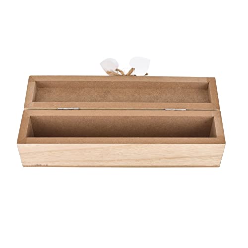 Widdle Gifts Wedding Certificate Holder Natural Wooden Box with Hearts Mr and Mrs 1000, Beige - Image 3