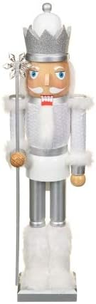 Z&Q BROS LTD New Amazing Nutcracker 46cm -White Crown Christmas Decoration Gift Present New Year