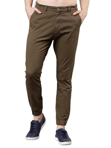 Image of Highlander Men's Tapered Fit Cargo Trousers| Stylish & Comfortable for Casual, Travel & Active Wear