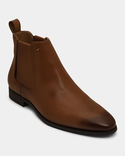 Image of Blackberrys Men's Tan 100%-Leather Solid Boots