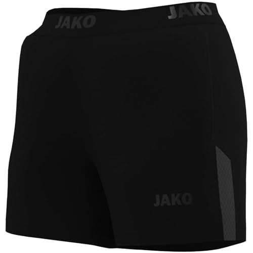 Short de course Power JAKO femme short de sport running respirant noir