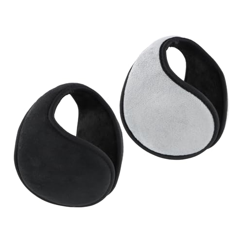 Shengxi Plegable Orejeras de Felpa Orejeras de Invierno a Prueba de Viento Tamaño Ajustable Orejeras de Felpa Hombre Mujer Accesorio de Invierno para Deportes al Aire Libre Correr y Montar en Biciclet