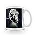 Marilyn Monroe Negro Taza de cerámica, Multi-Color