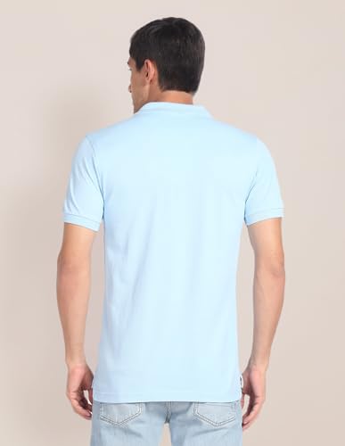 Image of U.S. Polo ASSN. Men's Cotton Slim Fit Solid Polo Shirt