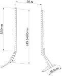 Duramex Table Top TV Stands for 27 to 65 inch Plasma LCD LED Flat Screen TVs, TV Mount Holds up to 100 lbs, Max VESA 800 x 400mm, Height Adjustable TV Base