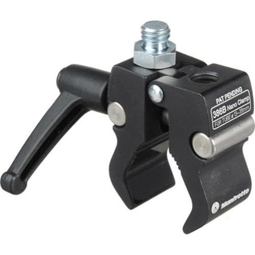 Image of Manfrotto 386BC NANO Clamp, 13-35mm, with 3 /8 inch 1 /4 inch Adapter