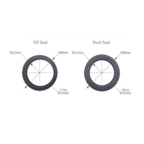 Retén de aceite y polvo 47mm para horquilla de moto Honda CRF y Kawasaki KXF 2