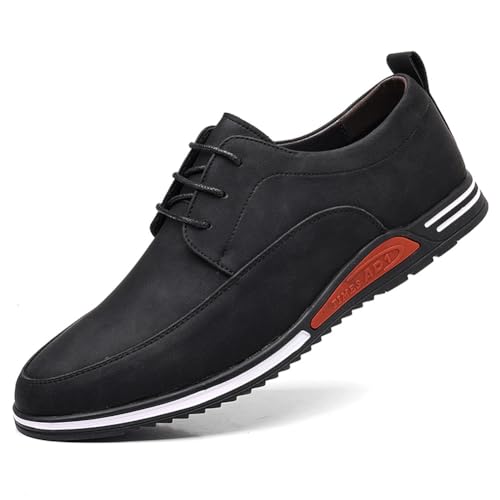Men's Oxford Shoes Stylish Lace Up Comfortable Casual Walking Business Driving Dress Shoes