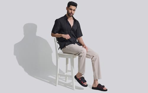 Image of Neeman's Breezy Fluff Sandals for Men | Durable nylon upper with Cushioned EVA upper | Comfortable, Flexible & Lightweight