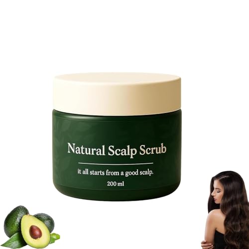 Exfoliante Natural para el Cuero Cabelludo: Limpieza Profunda, Nutrición, Hidratación y Comodidad. Alivia la Sequedad en Todo Tipo de Cabello.