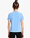 HASMES Girls Athletic Shirts Short Sleeve Active T-Shirts,Basic Tee Tops,Sports Activewear for Kids Teens Blue