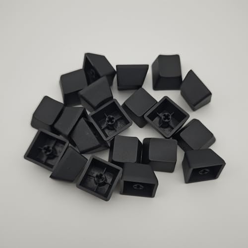 Image of OEM Profile Blank Black Keycaps PBT Material 1U R4 Keycap for MX switches Mechanical Keyboard (Black, 100pcs)