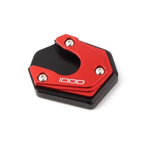 Caballete lateral Kawasaki ZX6R Z900 Z1000 base de extensión CNC roja