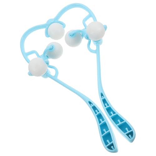 Yardenfun Masajeador Cervical Manual Ergonómico Multiusos para Espalda y Cuello Rodillo de Masaje Portátil para Aliviar Tensiones y Relajar Músculos Ligero y de Usar