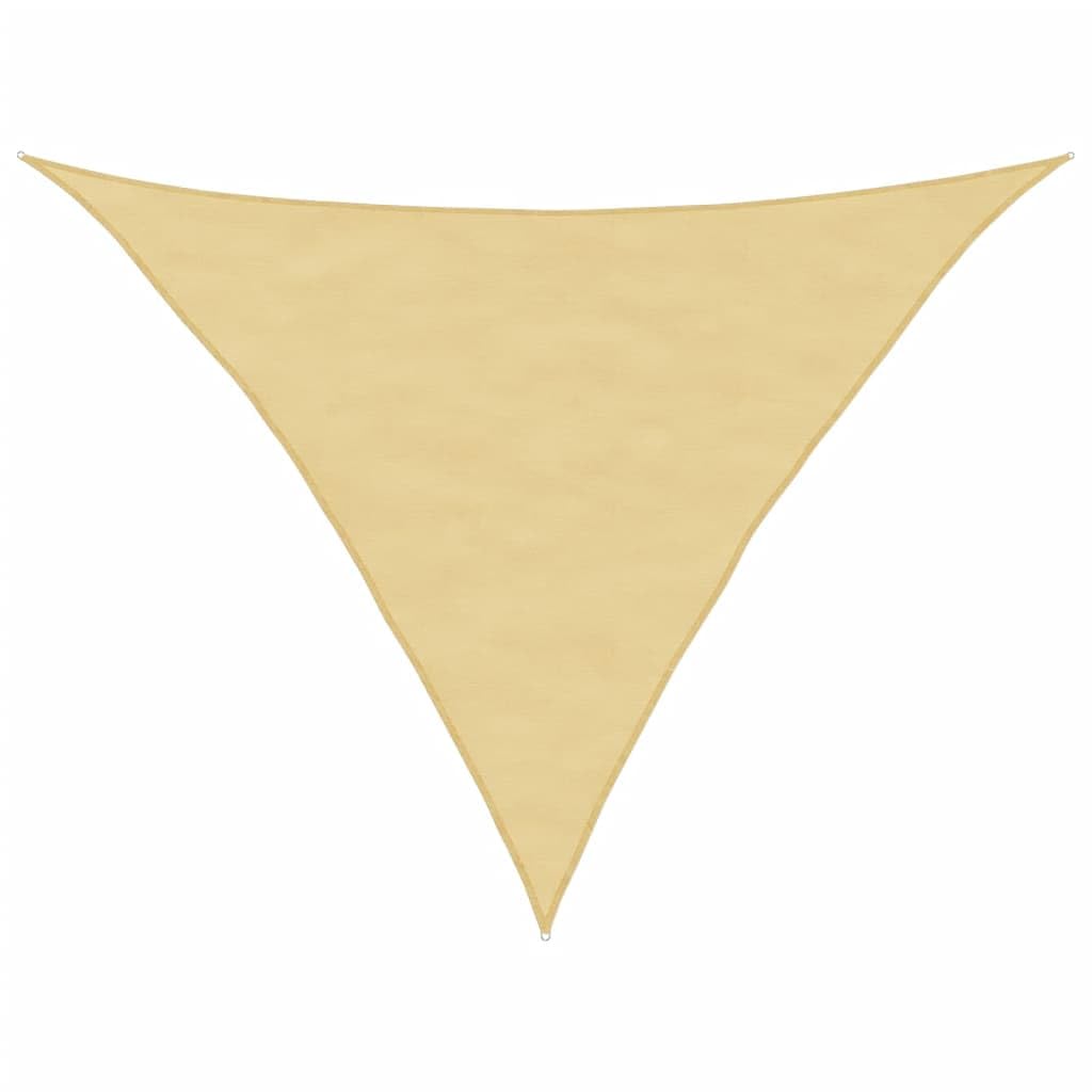 Tenda parasole triangolare, 3,5 x 3,5 x 4,9 m, per giardino, colore sabbia