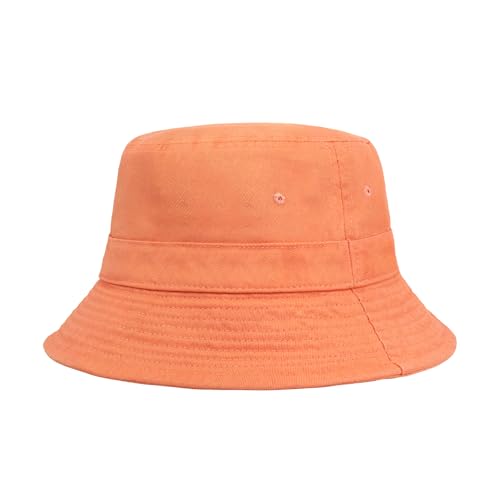 Image of Hot Summer Bucket Hat Trendy Cotton Sun Cap for Beach Golf Fishing | Breathable cotton, fun outdoor vacation style, packable boonie design for men and women