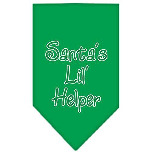 Mirage Pet Products Santa Lil Helper Screen Print Bandana For Pets, Large, Light Pink #TOP3