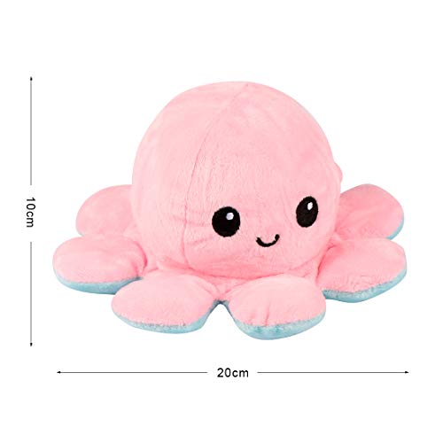 Octopus Plüschtiere, Reversible Octopus Plush zum Wenden, Doppelseitige Flip Kuscheltier Octopus ...