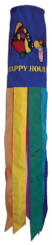 In the BreezeHappy Hour Fish Windsock, 40-Inch