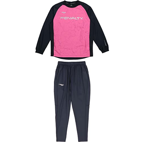 [ペナルティ] メンズ ピステジャケット＋起毛パンツセット 49 サッカー Fマゼンタ L