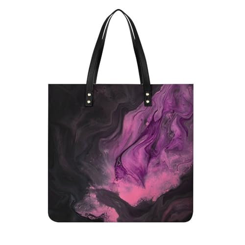 Sac à main shopper rose et noir pour ne plus manquer de place en voyage