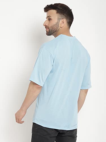 Image of GRITSTONES Men Oversized Half Sleeve Cotton T-Shirt
