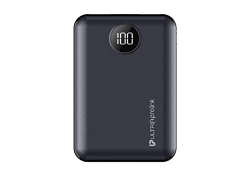 Image of UltraProlink UM0101 Boost Mini 10000mah Li-Polymer Power Bank with 2 inputs & 2 outputs 10.2W Fast Charging(Black)