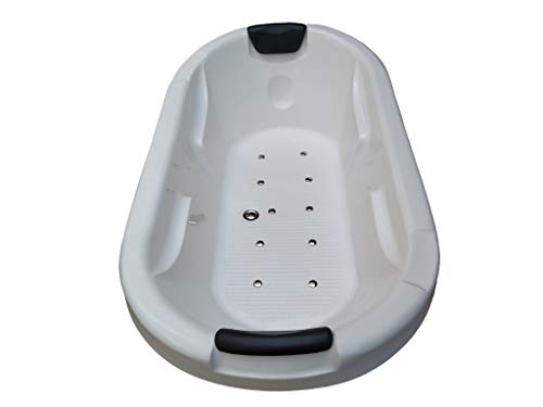 MADONNA Intimate 6 Feet Drop-in Acrylic Bath Tub with Bubble Bath - White - Image 2