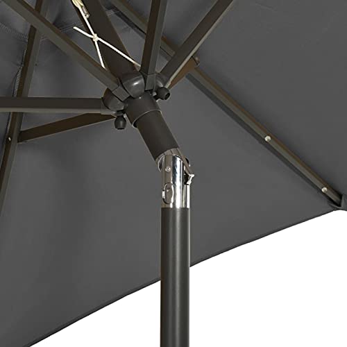 Parasol de jardin aluminium de haute qualité avec LED intégrées - 2