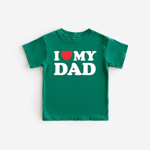 I Love My Dad Shirt, Father's Day Kids Shirt, Toddler Shirt, Daddy Heart Shirt, Happy Father's Day Shirt3