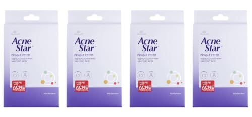 Image of Acnestar Anti-Acne Pimple Patch | Hydrocolloid | Clears Pimples | Invisible Spot Cover | 36 Patches | SLS & Paraben Free, Pack of 4