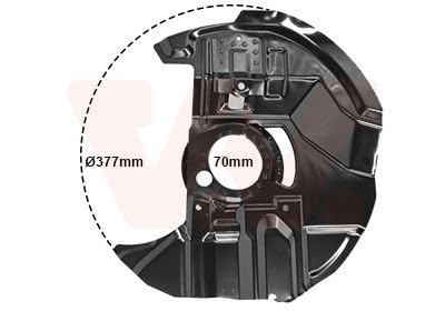 Tôle de pulvérisation de disque de frein pour rouler serein en BMW Série 3