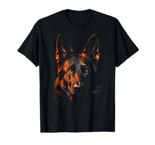 Deutscher Schäferhund Grafik Haustier Illustration Hund Deutscher Schäferhund T-Shirt