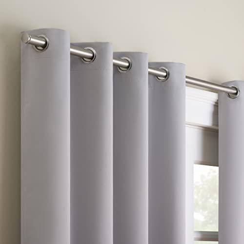 ECLIPSE Bradford Versatile Blackout Waterproof Grommet Window Curtain for Indoor or Outdoor (1 Panel), 52 in x 63 in, Grey - Image 3