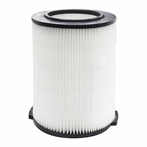 Up To 40% OFF VF4000 Replacement Filter, Wet Dry Vac for Ridgid 72947 5-20 Gallon & 6-9 Gallon for Husky Vacuums, Washable & Reusable WD5500 WD0671 RV2400A RV2600B Replcement Filter, White