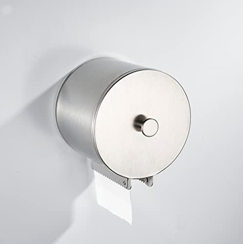 Cat Proof Toilet Paper Roll Holder Dog Proof Round Toilet Paper Holder Anti-Cat TP Roll Holder TP Roll Keeper Protector Enclosed Wall Mounted Stainless Steel Brushed Nickel(18/8 Stainless Steel) Cat Proof Toilet Paper Roll Holder Dog Proof Round Toilet Paper Holder Anti-Cat TP Roll Holder TP Roll Keeper Protector Enclosed Wall Mounted Stainless Steel Brushed Nickel(18/8 Stainless Steel)