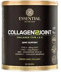 Collagen 2 Joint - Limão Siciliano - 351g - Colágeno tipo 1 e 2 - Essential Nutrition