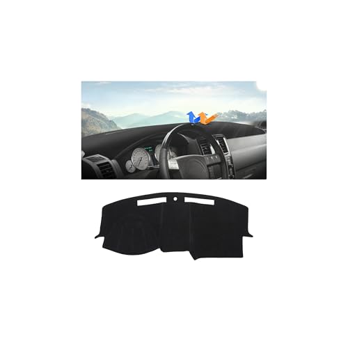 Image of Autorder Dashboard Cover Mat for Chrysler 300 300C 2005-2010 Accessories Dash Cover Upgrade Flannel Dash Mat Sunshade Glare UV Rays Protector