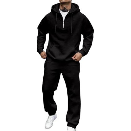 Mens Sweatsuits 2 Piece Outfit Oversized Ligh Weight Sport Jogging Sets - image 1