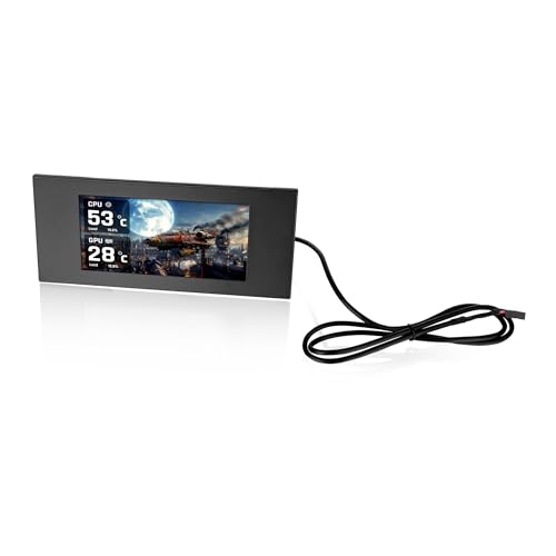 Image of Thermaltake View 600 TG 6.0 Inch LCD Screen Panel Kit; LCD and Panel; 1480x720p; TTRGBPlus 3.0 Supported; Type-C to USB (9-Pin);