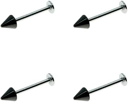 Amazon.co.jp: [N2 stone] Labret Studs | 0.2 inch (4 mm) Cone/Flat