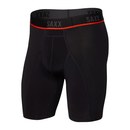 SAXX Underwear Co. Men's Underwear with Pouch Kinetic Light-Compression Mesh Long Leg