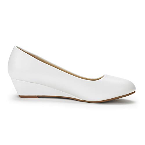 DREAM PAIRS Debbie Pumps für Damen mit mittelhohem Keilabsatz – Bild 4