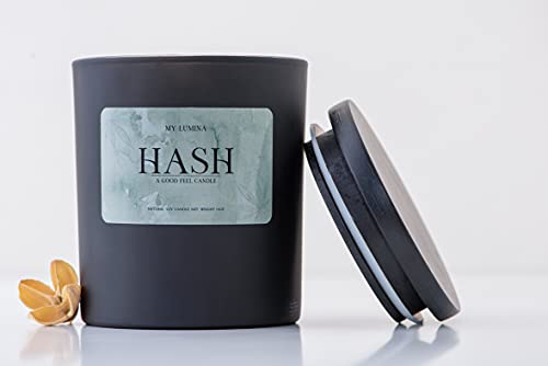 My Lumina Hash Cannabis Candle - Healing Candle Natural Soy Wax Candle for Aromatherapy