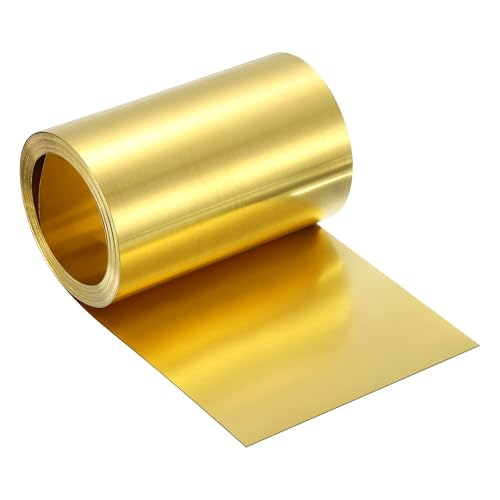 Feuille de laiton en rouleau pour artisanat et projets électriques 203x10.2cm