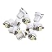 RBoand 10Pcs T5 B8 5D 5050 SMD White LED Dashboard Dash Lamp Instrument Light Bulbs Compatible With Many Kinds Of Cars