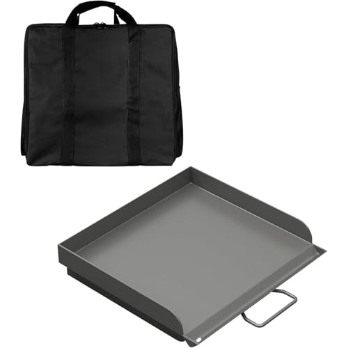 Professional Flat Top Griddle for Camp Chef Pro 60x, EX60B, EX60P, EX60PP Stove Grills,Outdoor BBQ Accessories for Camp Chef Most of 1,2 Burners Camp Propane Stove Grill, 1 Carry Bag