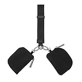 Detachable Dual Pouch Wristlet Mini Zip Around Wristlet Keychain Portable Wallet for Women Mini Pocket Coin Pocket Purse Card Bag with Zipper
